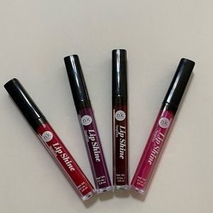 4 nk lip shine lip gloss lot bundle red purple